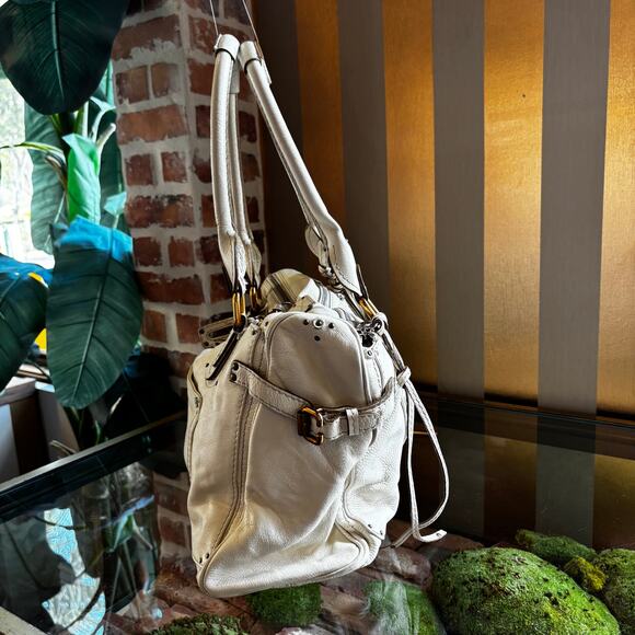 CHLOE Cream Leather Paddington Satchel - Picture 2 of 7